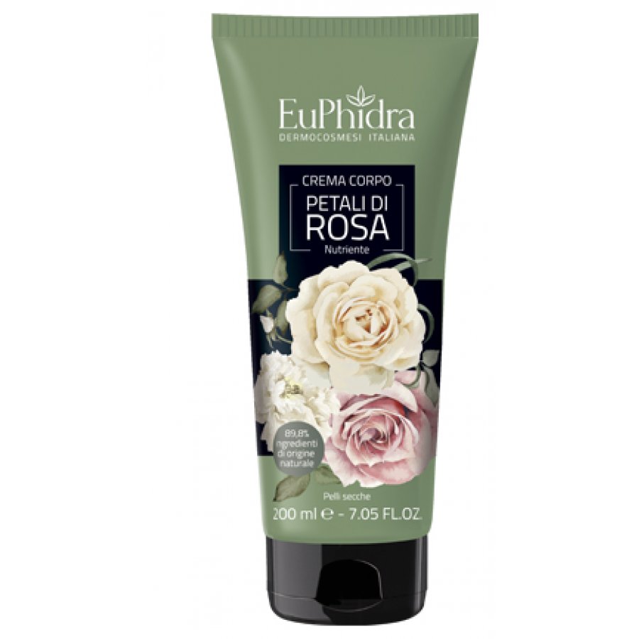 EuPhidra - Crema Corpo Petali Di Rosa 200 ml | Idratazione e delicata profumazione con note floreali.