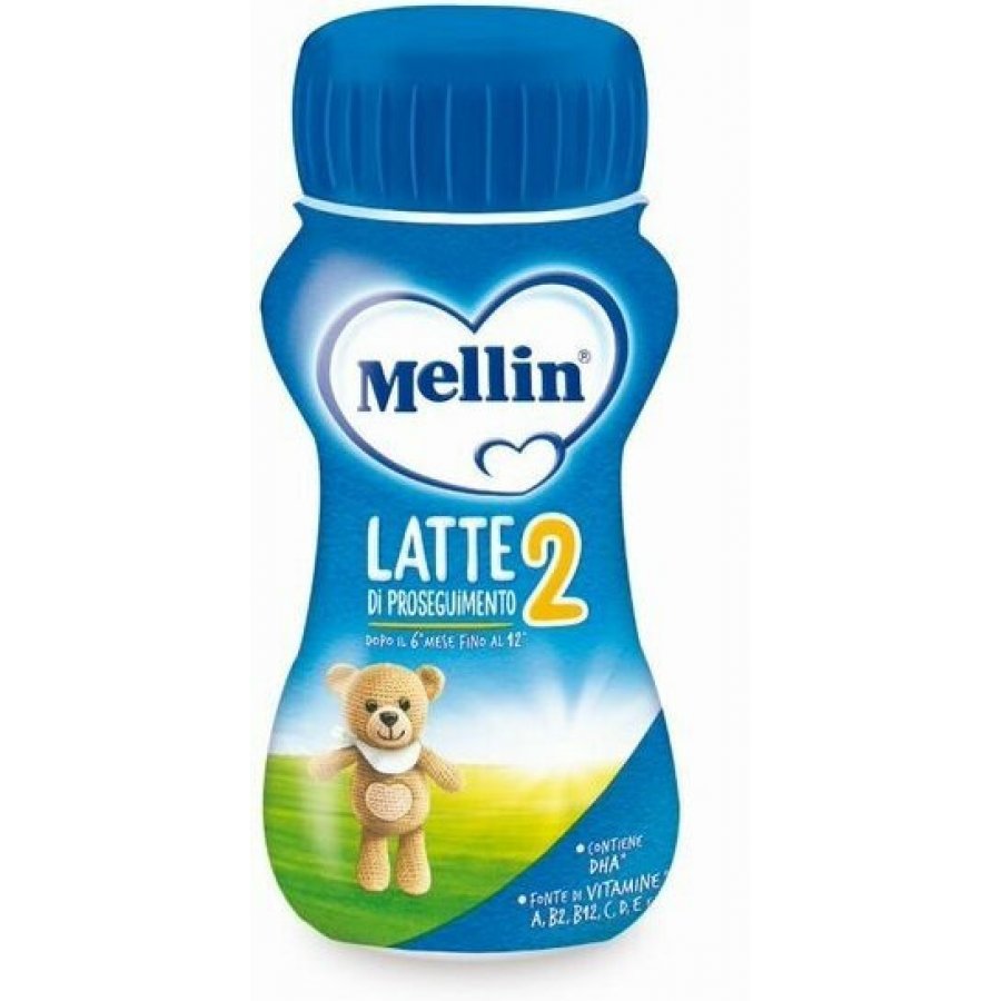 Mellin Latte 2 Liquido 200ml - Latte di Proseguimento per Bambini da 12 Mesi