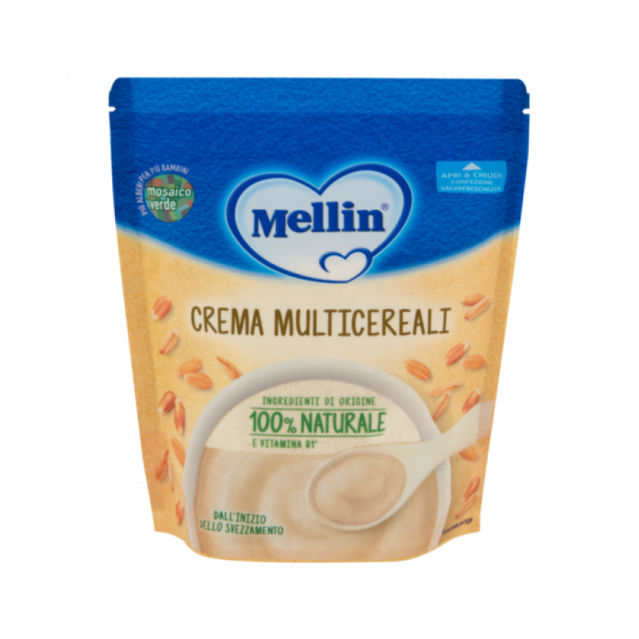 Mellin Crema Multicereali 200g - Crema di Cereali per Bambini