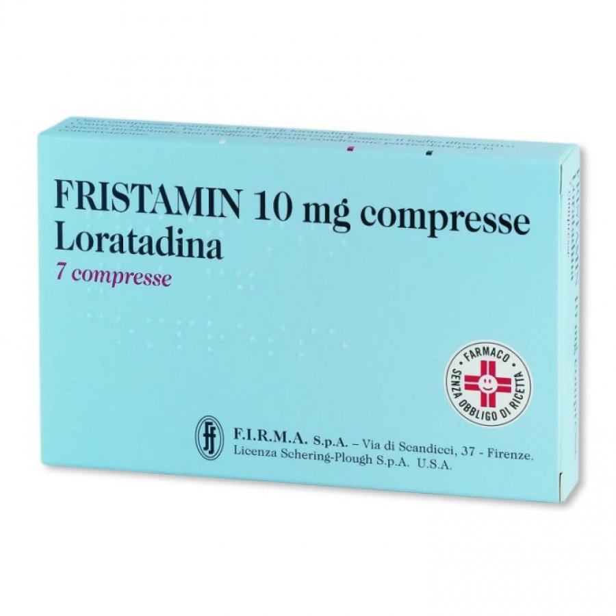 Fristamin 10mg 7 Compresse Loratadina - Antistaminico per Rinite Allergica e Orticaria