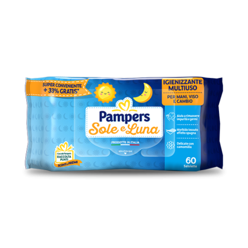 PAMPERS WIPES SOLE&LUNA 45+15