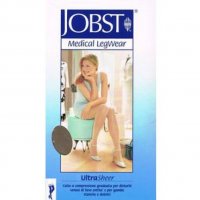 Jobst Ultrasheer Calza Compressiva Microfibra 10-15 mmHg Collant Sabbia Taglia 3