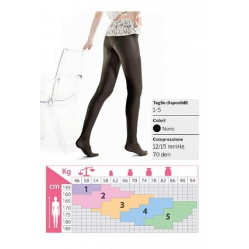 KAMILA Collant 70 Micro 4 Nero