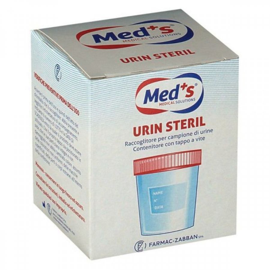 Sofarmapiù Contenitore Sterile per Analisi delle Urine con Dispositivo per  il Prelievo da Provetta Sottovuoto 120ml 