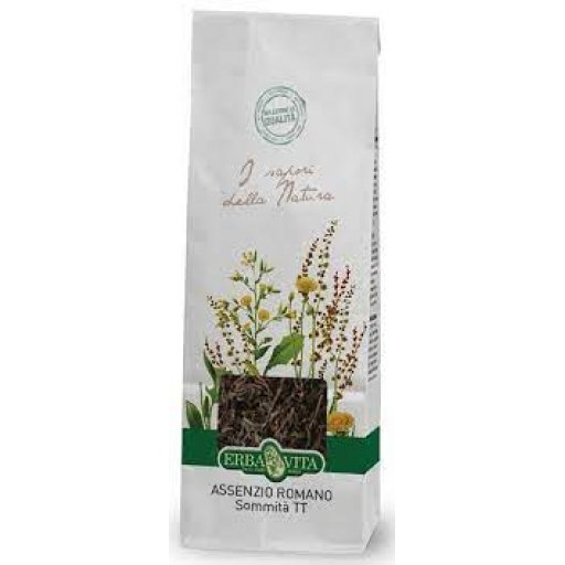 Assenzio Romano Sommità Tisane Erba Vita 100g - Stimolante dell'appetito e tonico