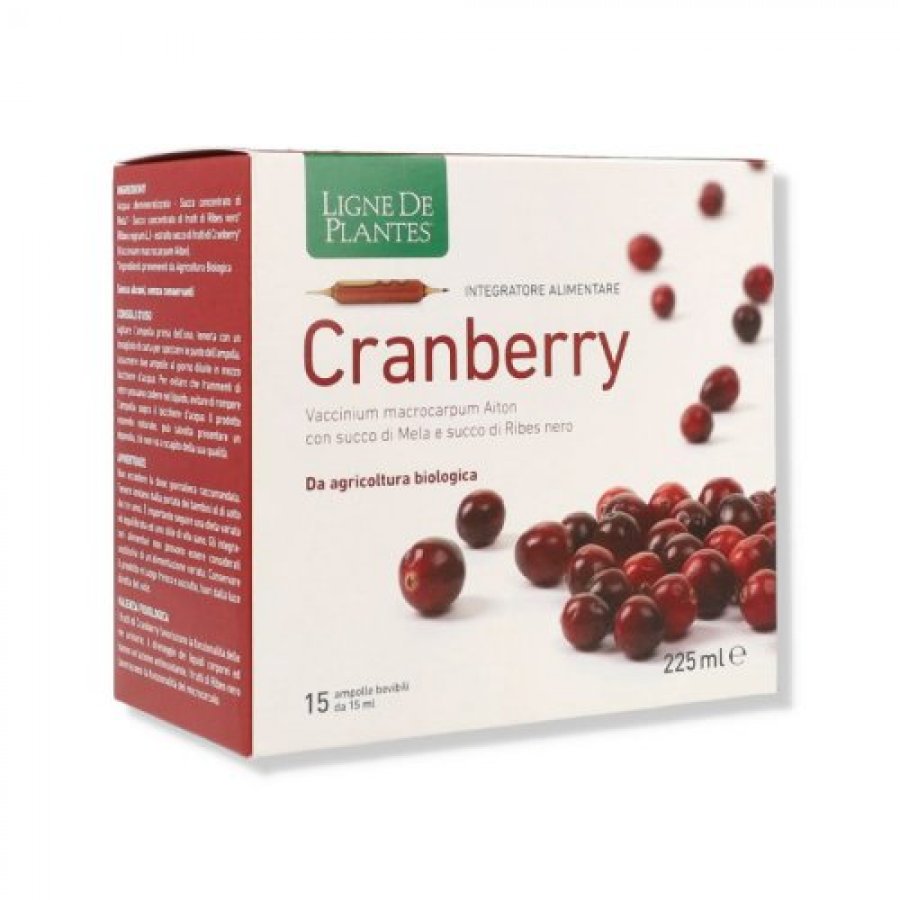 Cranberry Bio 15 Ampolle da 15 ml - Integratore per Vie Urinarie e Microcircolo