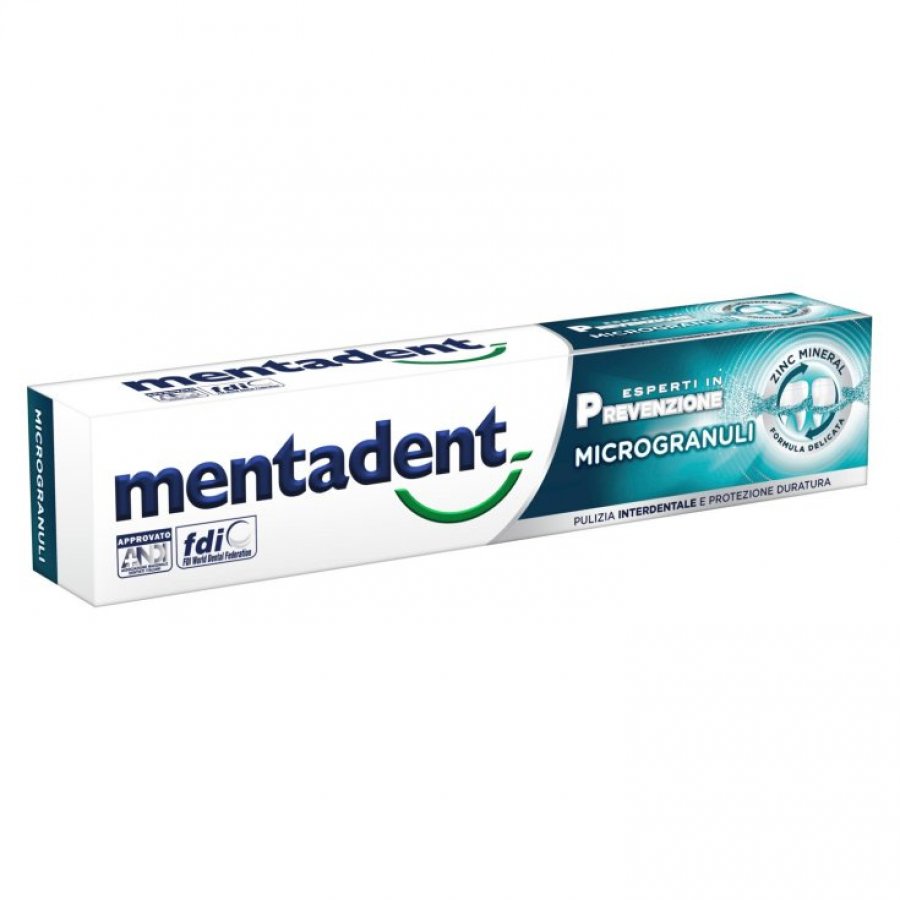 Mentadent Dentifricio Microgranuli 75ml - Protezione Antiplacca con Antibatterico