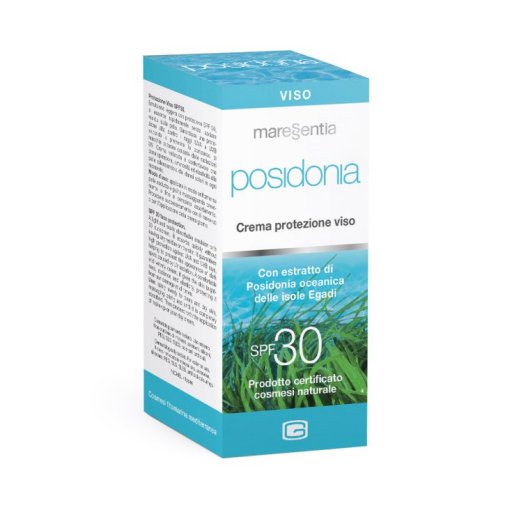 Posidonia Crema Solare Naturale Viso Protezione SPF 30+ - Protezione Solare Organica