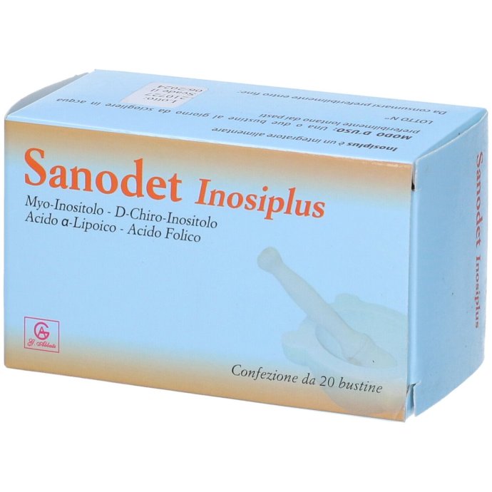Sanodet Inosiplus, Integratore Alimentare, PCOS, Fertilità, Insulino Resistenza, 20 Bustine