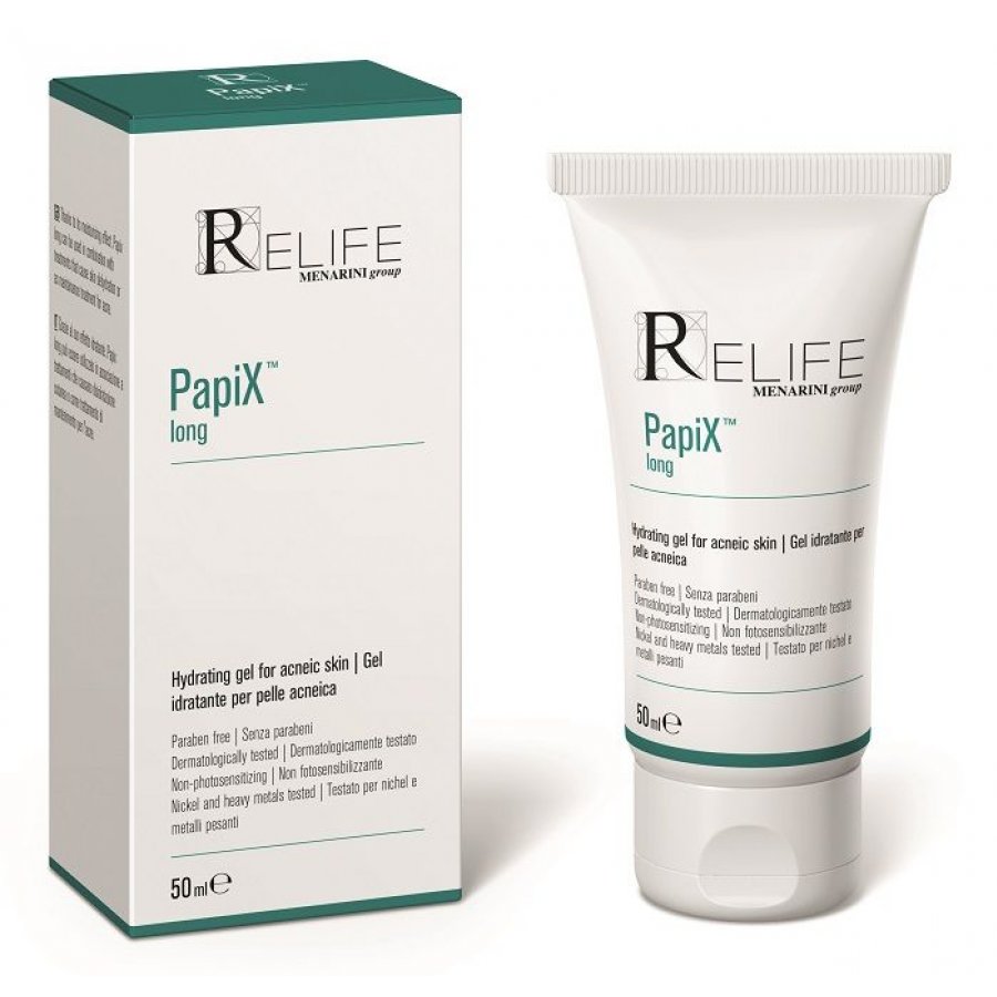 Relife Papix Long Gel 50ml - Trattamento per Pelle Acneica - Effetto Idratante e Seboregolatore
