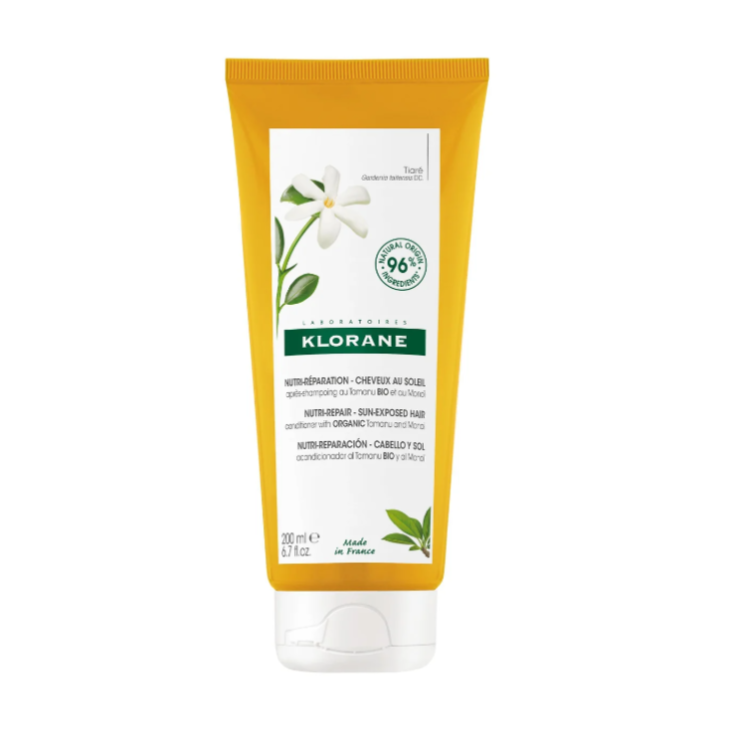 Klorane Balsamo al Tamanu BIO e Monoï 200ml - Capelli Riparati Dopo il Sole