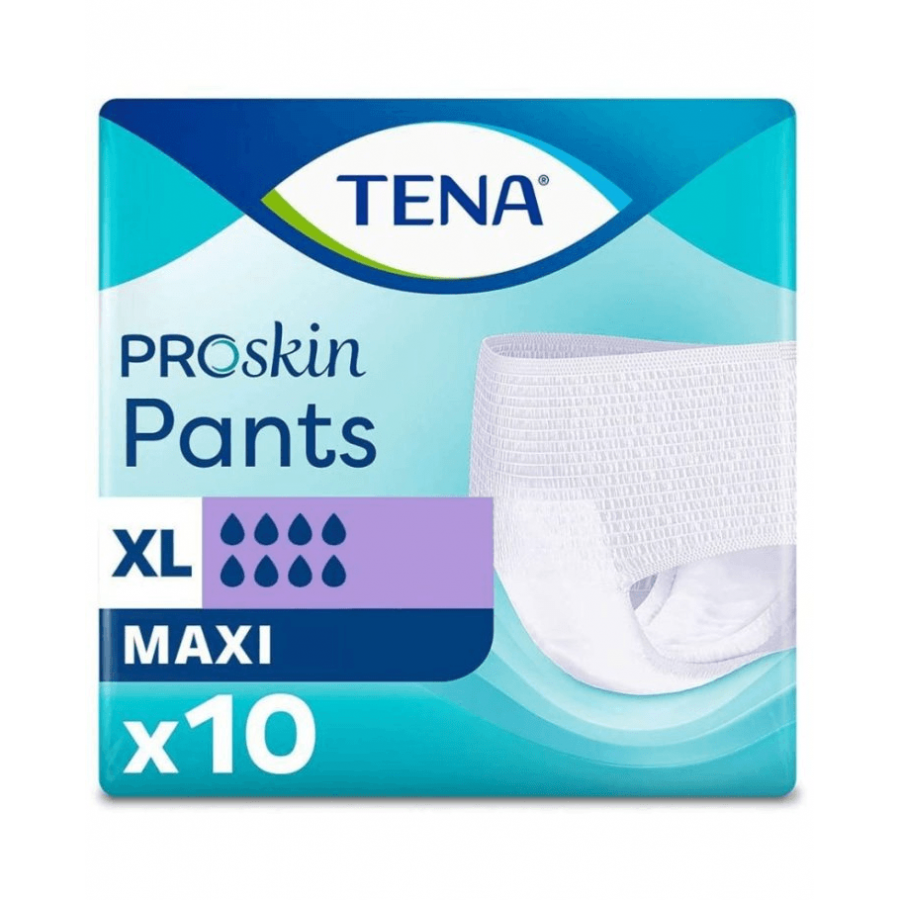 Tena Pants Maxi Pannoloni Mutandine Assorbenti Taglia XL - 10 Pezzi