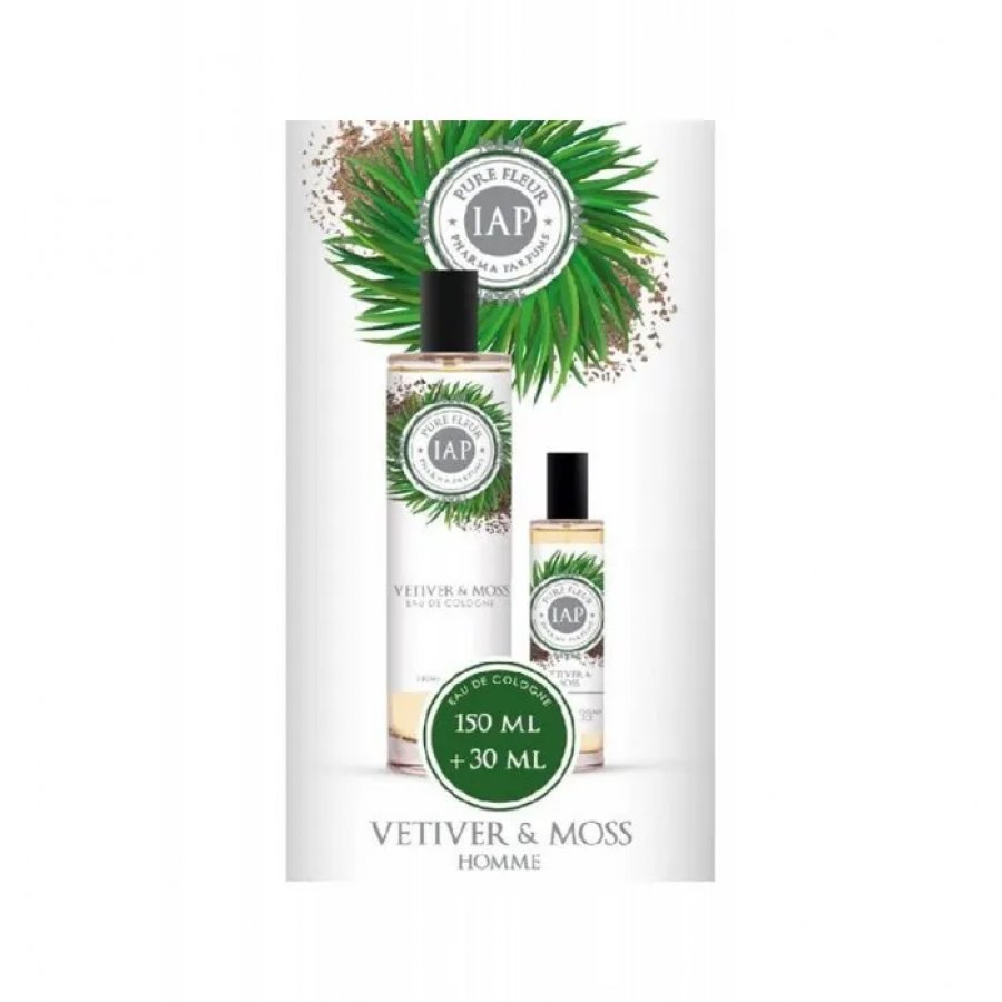 Iap Pharma Cofanetto Duplo Vetiver & Moss Eau de Cologne 150ml + 30ml - Pure Fleurs Vetiver & Moss