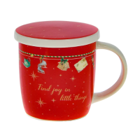 Neavita Infusiera Natale Herbal Infuser Rossa - Accessorio Tisane in Edizione Limitata