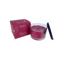 Nasoterapia Candela Melagrana E Ribes Nero 140g - Candela Profumata con Tappo in Legno