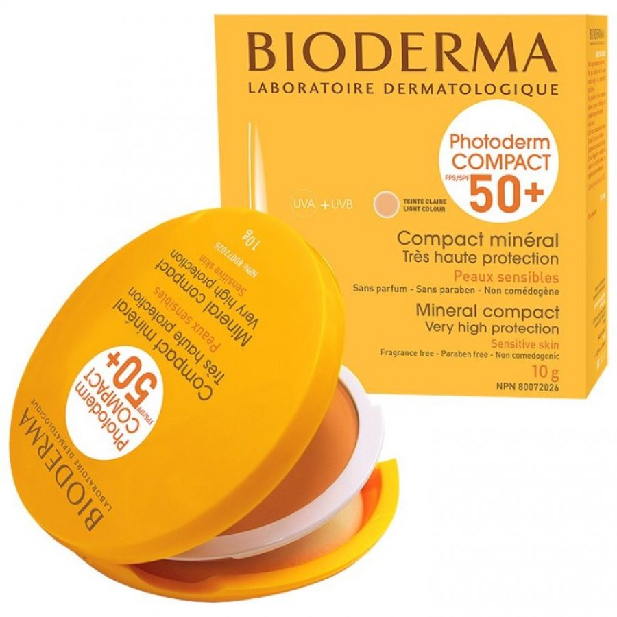 Bioderma Photoderm Compact Nuance Chiara SPF50+ 10g - Protezione Solare Minerale