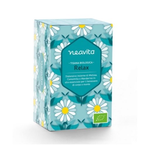 Neavita Relax Tisana Biologica per Armonizzare la Digestione 15 Filtri - Tisana per il Benessere di Corpo e Mente