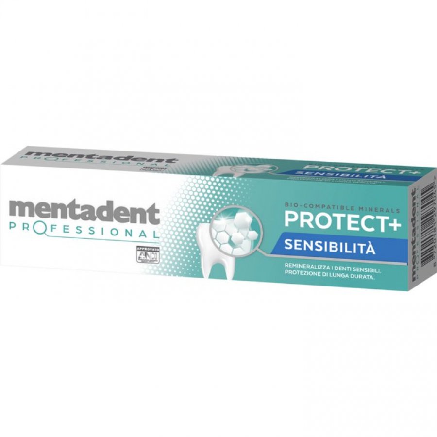 Mentadent Professional Dentifricio Protect+ Sensibilità 75ml - Remineralizza e Protegge dalla Sensibilità