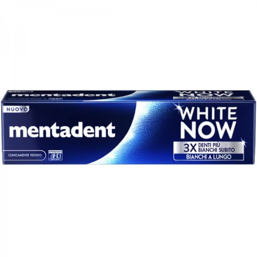 Mentadent Dentifricio White Now 75ml - Dentifricio Sbiancante per un Sorriso più Bianco