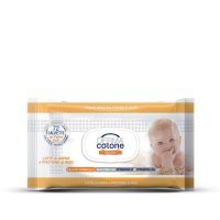 DERMA Baby Salviette Latte Avena e Riso, 72 Pezzi