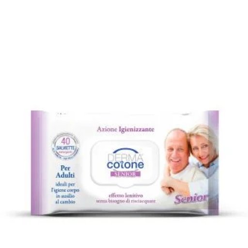 Dermacotone, Senior Salviette Detergenti, 40 pezzi