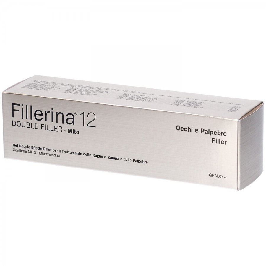 Fillerina 12 Double Filler MITO Occhi e Palpebre Gel Base, 15 ml, Trattamento Anti-Rughe e Liftante