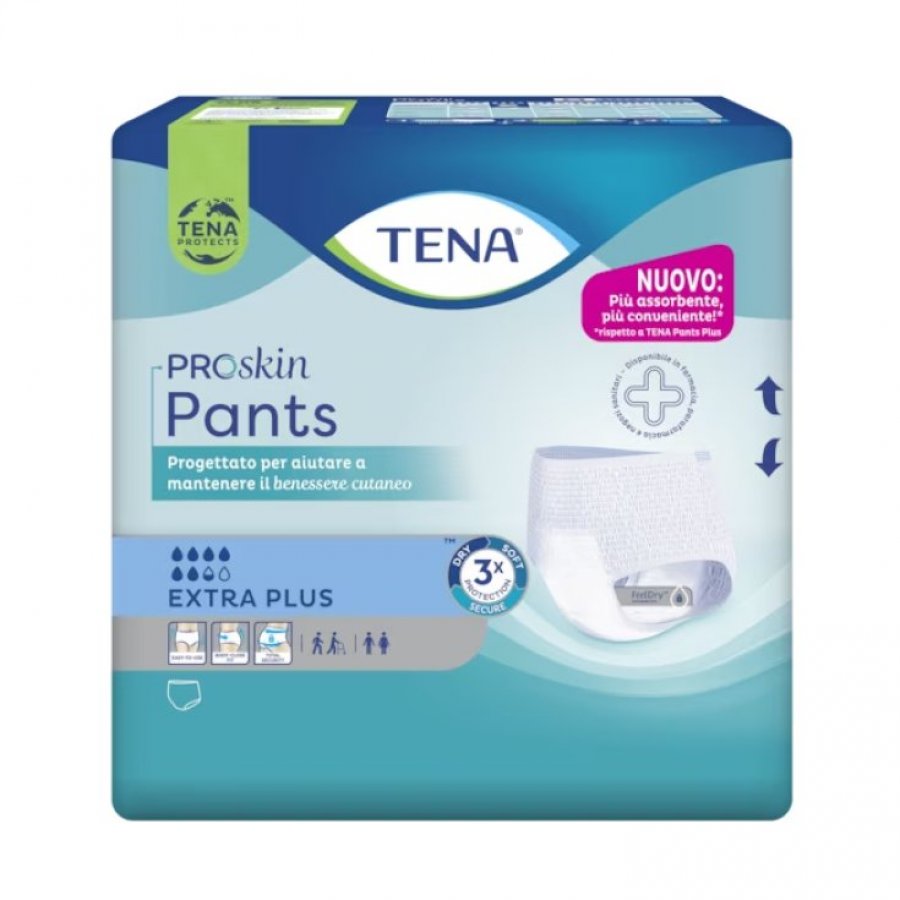Tena Pants Plus Extraplus Taglia M 10 Pezzi - Pannolone per Incontinenza, Sicurezza e Comfort