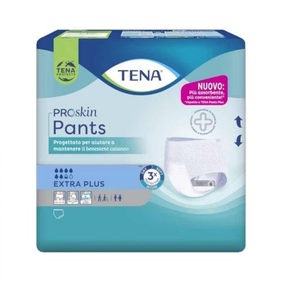 Tena - Pants Extra Plus XL Confezione 12 Pezzi - Pannoloni per Adulti con Tripla Protezione