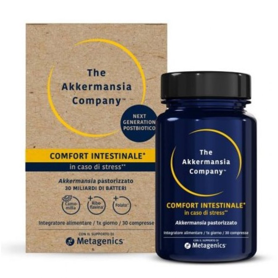 The Akkermansia Comfort Intestinale - Integratore con Akkermansia muciniphila, 30 Compresse