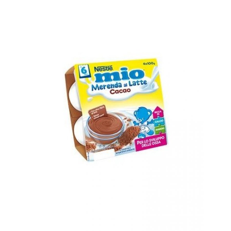 Nestlé Mio Merenda Cacao al Latte 4x100g - Energia e Gusto per la Tua Merenda