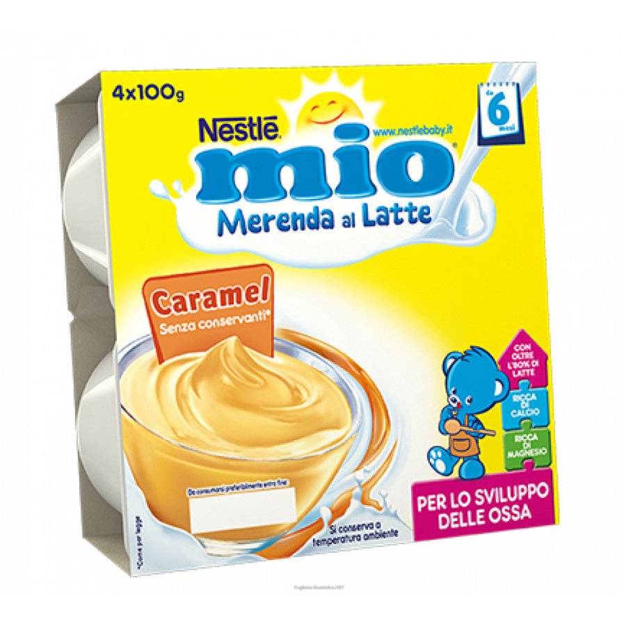 Nestlé Mio Merenda Caramel 4x100g - Gusto Dolce per la Tua Merenda
