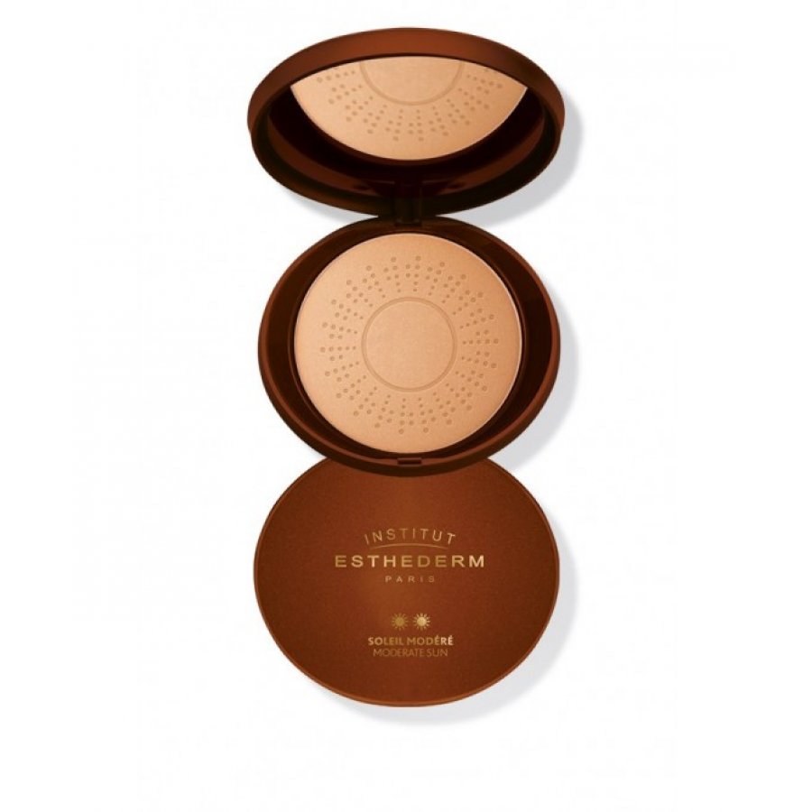 Institut Esthederm Poudre Ensoleillante Protectrice Soleil Moderè 15g
