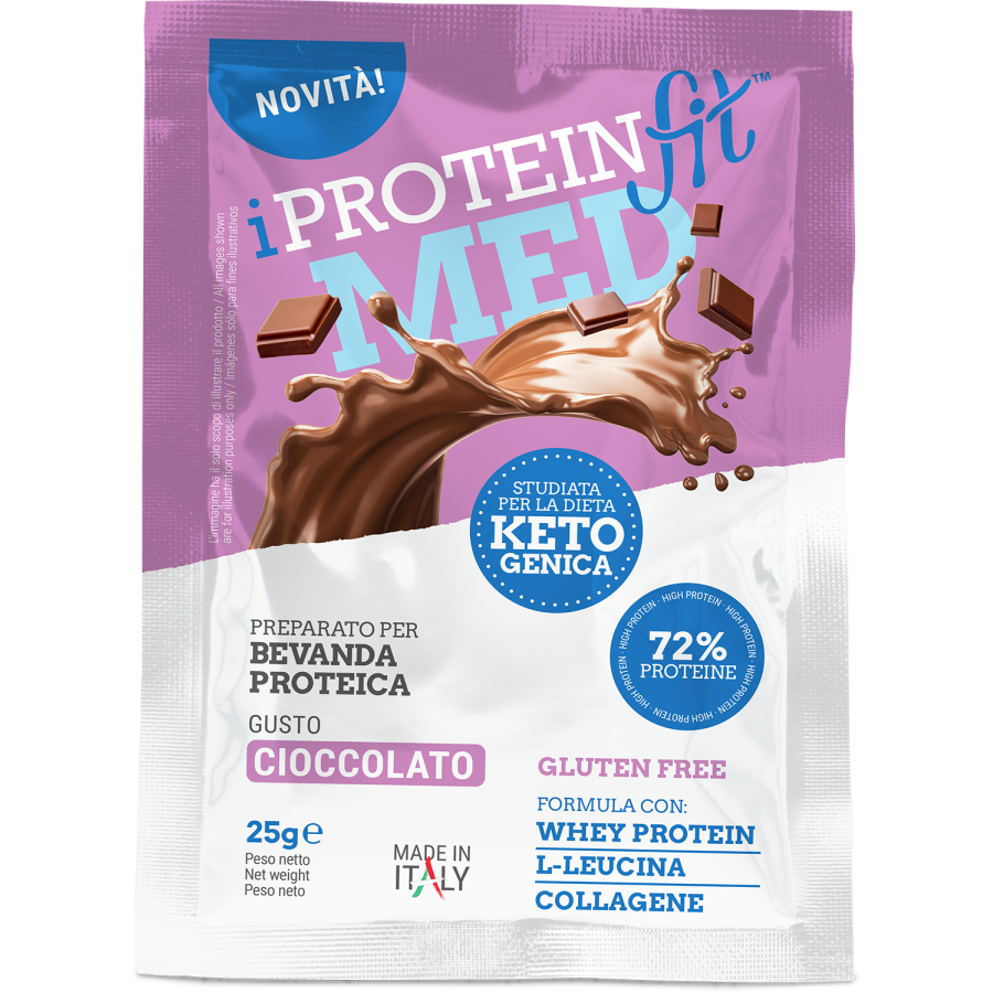 Iproteinfit Preparato Bevanda Proteica Gusto Cioccolato, 25 g