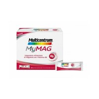 Multicentrum Mymag - Magnesio e Vitamina B6 30 bustine - Integratore per il benessere muscolare e nervoso