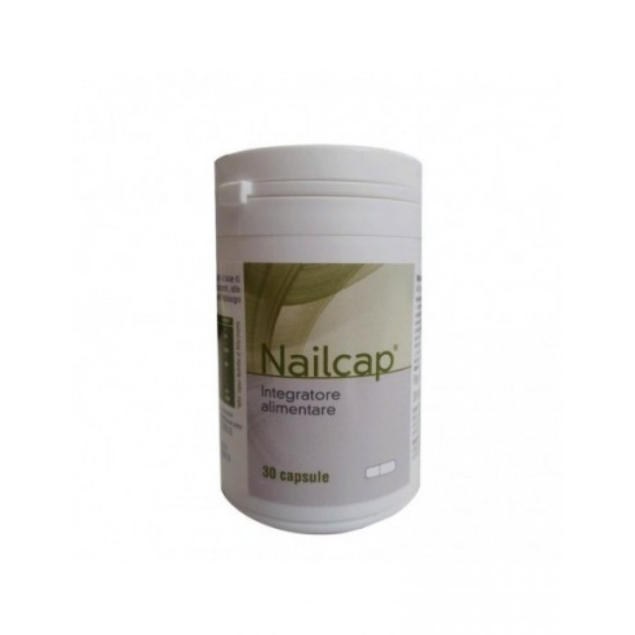 Nailcap Mela 30 Capsule - Integratore per Unghie Forti e Salutari - Confezione da 30 Compresse - Supporto per la Cura delle Unghie con Mela