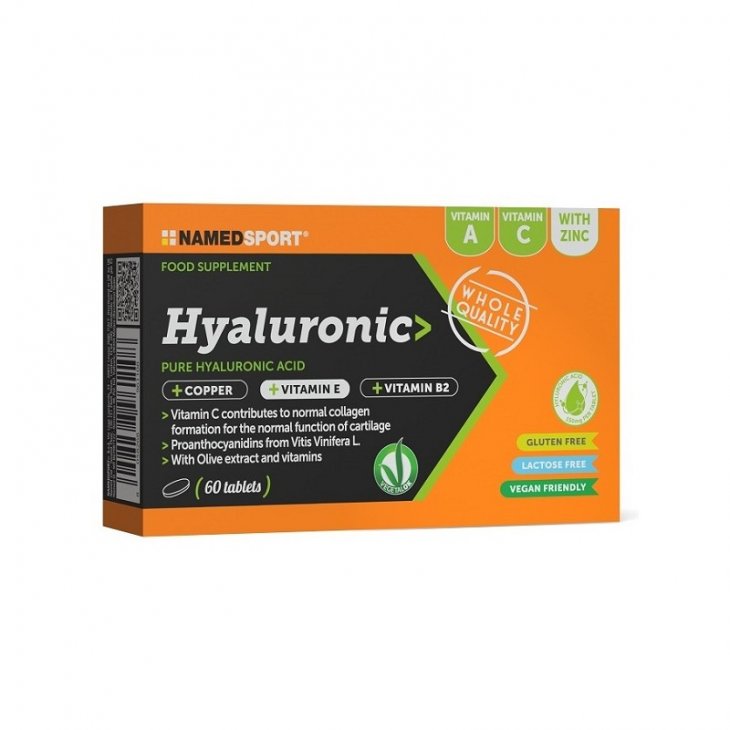 Named Sport - Hyaluronic 60 Compresse - Integratore di Acido Ialuronico per la Cura delle Articolazioni