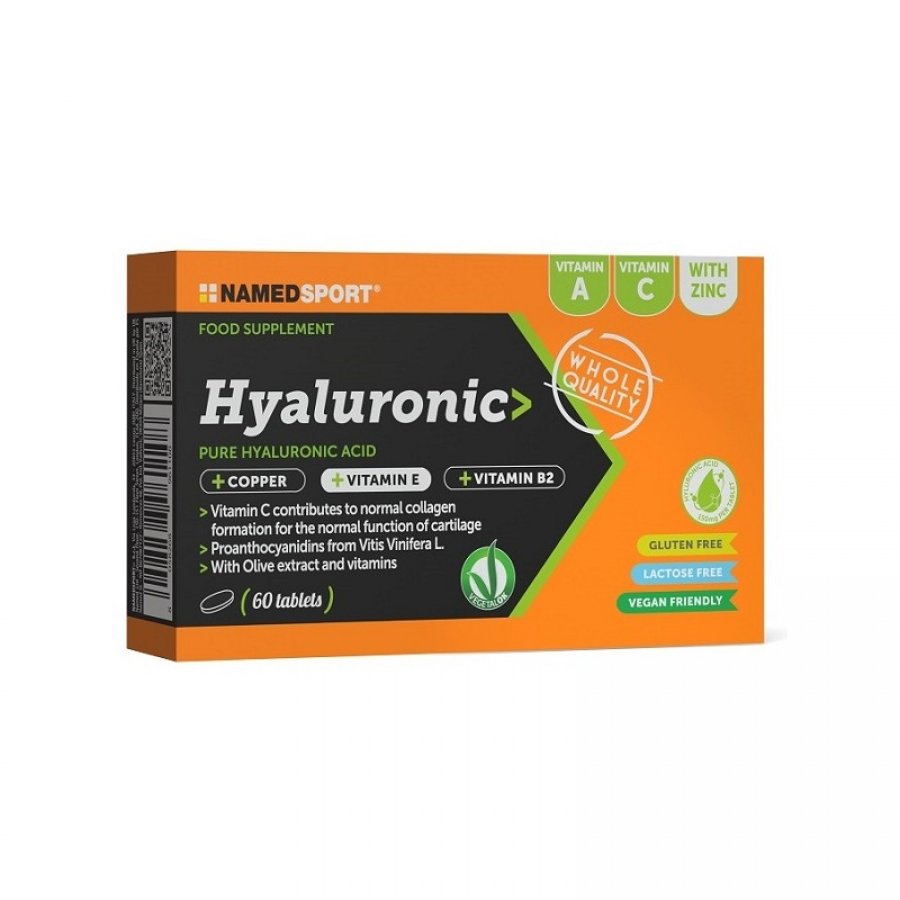 Named Sport - Hyaluronic 60 Compresse - Integratore di Acido Ialuronico per la Cura delle Articolazioni