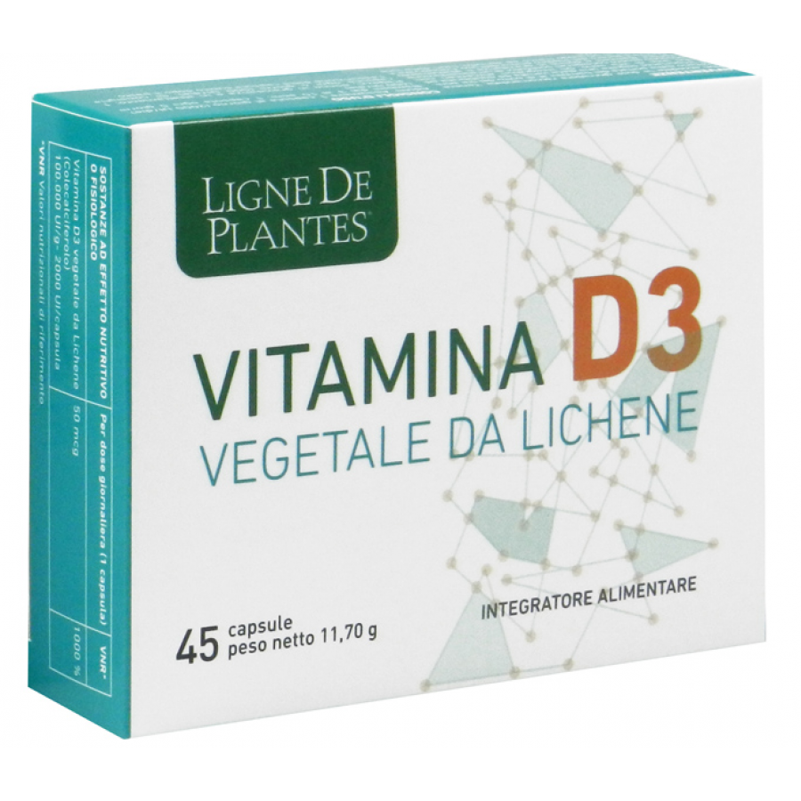 Vitamina D3 Vegetale da Lichene - Integratore Vegano per la Salute Ossea e Immunitaria