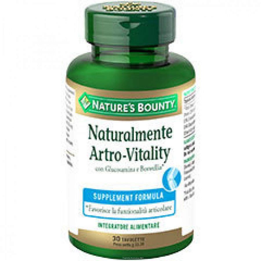 NATURE'S Bounty Natural Artro-Vitality 30 tavolette