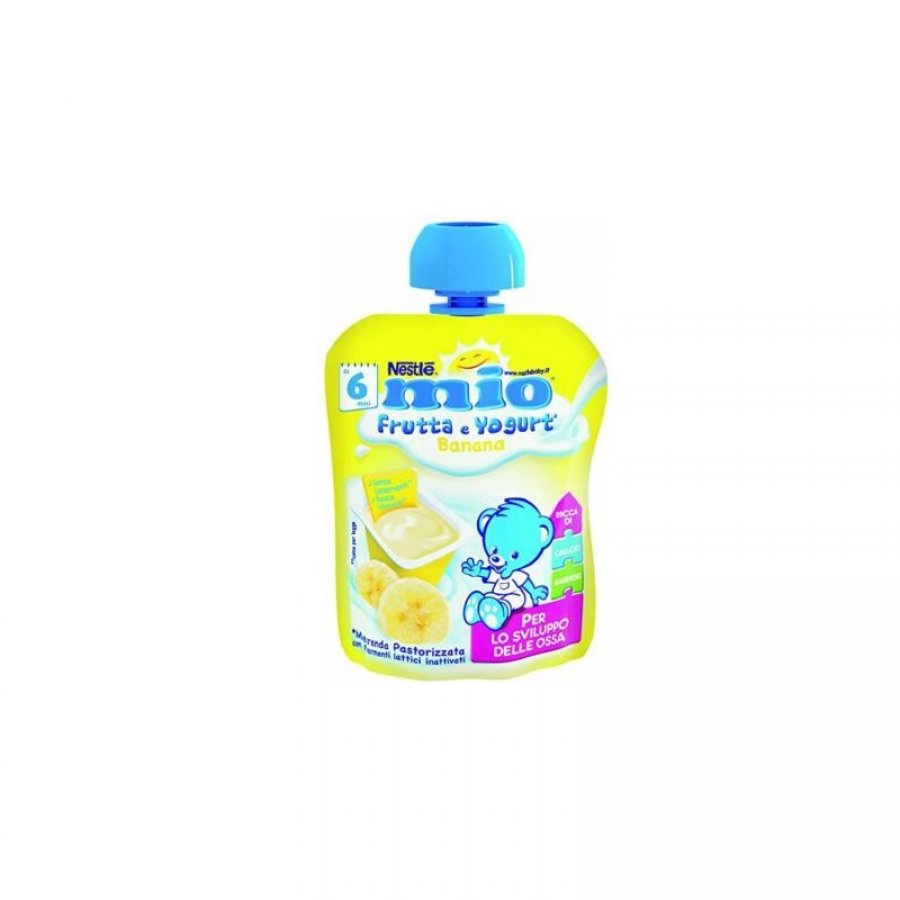 Nestlé Pouch Yogurt Banana 90g - Snack Sano e Gustoso per Bambini