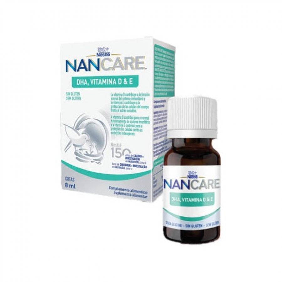 Nestlè - Dha Nancare DHA Vitamina D\u0026E Integratore Alimentare 8 ml