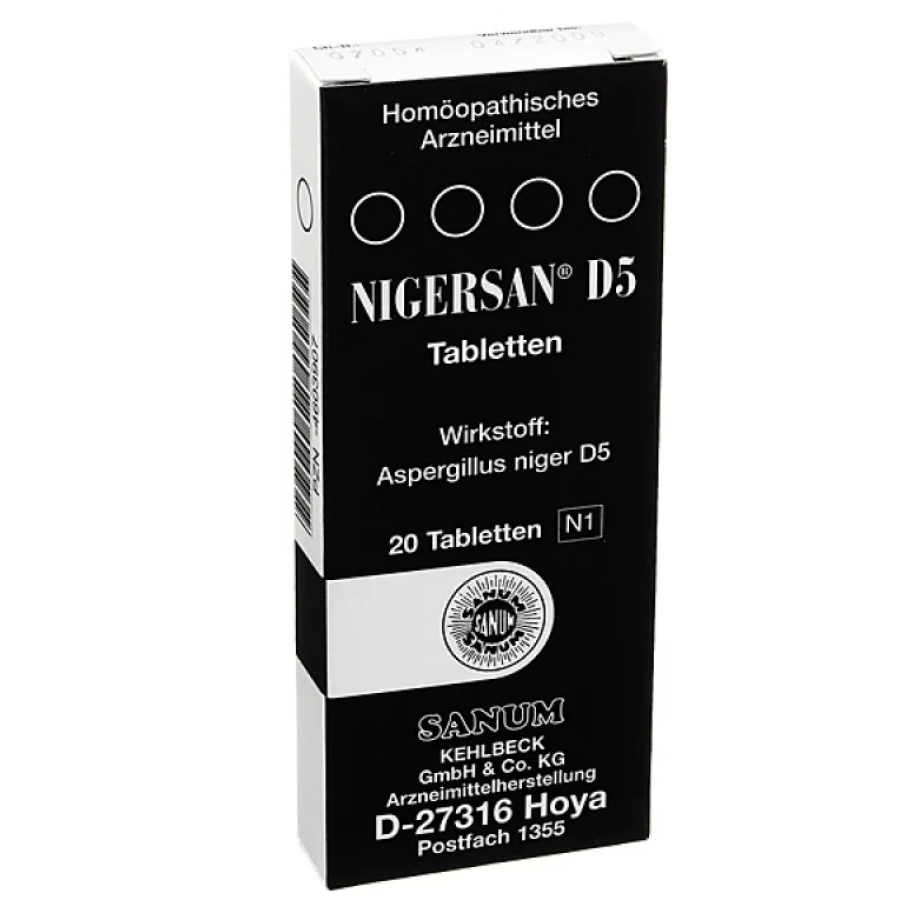 Nigersan D5 - Rimedio omeopatico 20 compresse