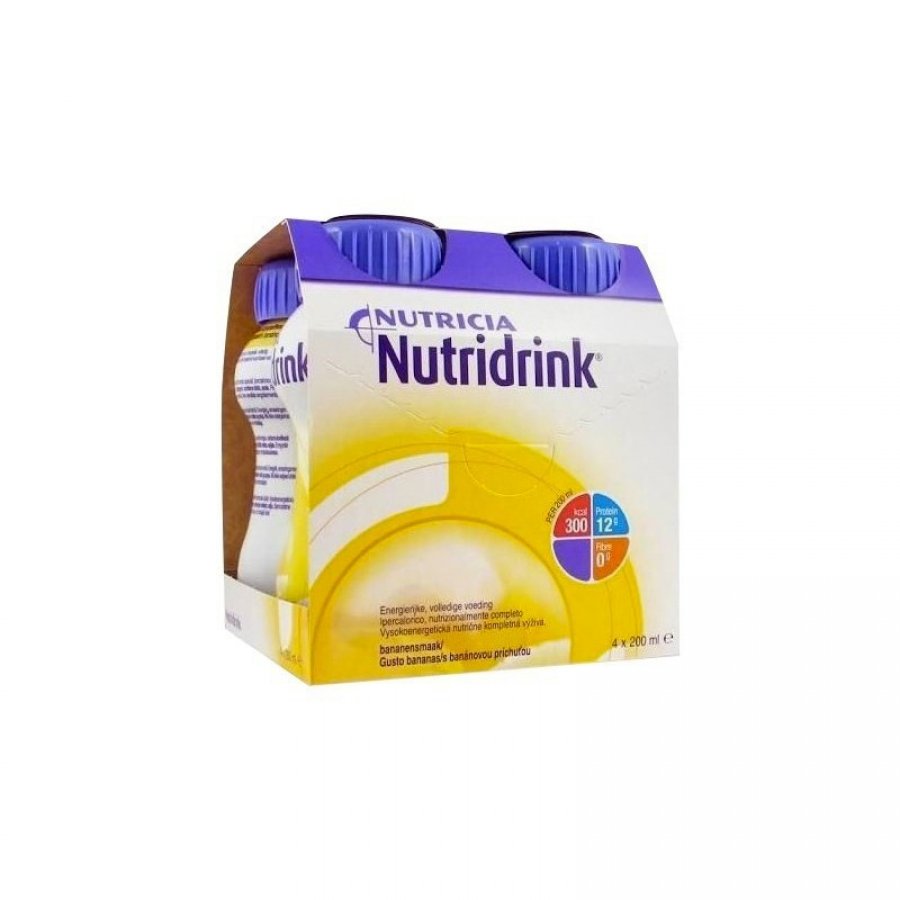 Nutridrink Banana 4x200 ml - Supplemento Nutrizionale per Malnutrizione