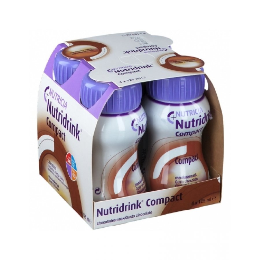 Nutridrink Compact Cioccolato - Integratore Nutrizionale - 4x125ml