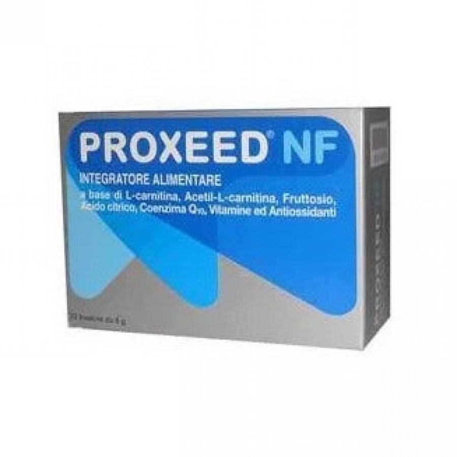 Proxeed NF Integratore Alimentare 20 Bustine - L-Carnitina, Acetil-L-Carnitina, Coenzima Q10, Vitamine ed Antiossidanti