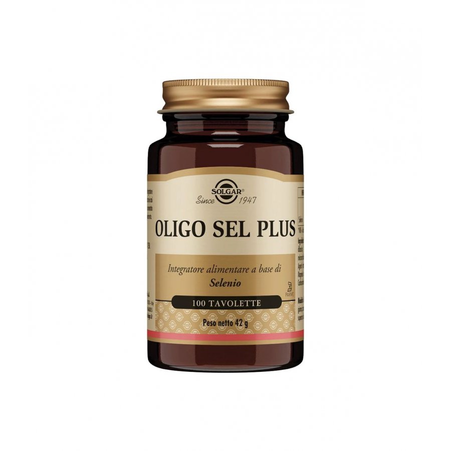 Solgar - Oligo Sel Plus 100 Tavolette - Integratore di Selenio e Minerali Antiossidanti