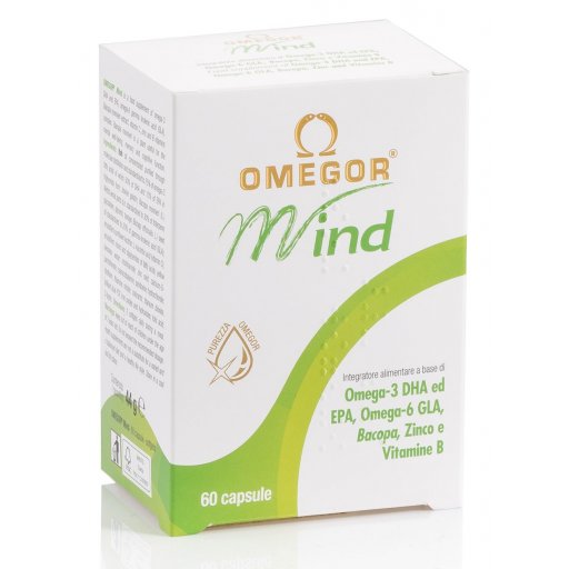 Omegor Mind - Integratore per la Mente - 60 Capsule - Supporto per la Cognizione e la Funzione Cerebrale