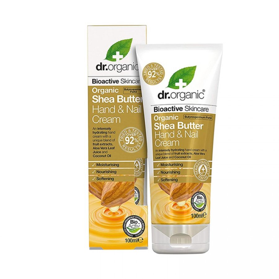 Organic Shea Butter Crema per Mani e Unghie 100 ml - Idratante Naturale per Pelli Secche e Unghie Fragili