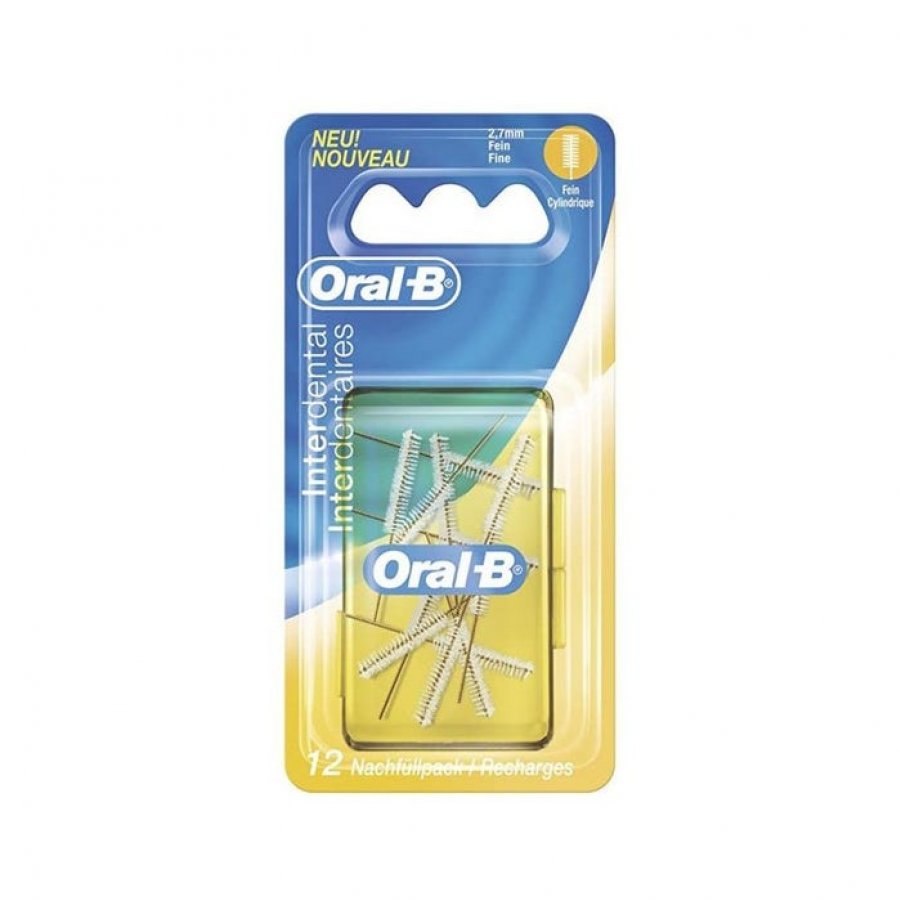 Oral-B - Scovolino Ultrafine 2,7mm 12 Pezzi, Pulizia Efficace e Delicata degli Spazi Interdentali