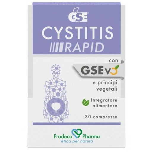 GSE Linea Intimo Cystitis Rapid Riequilibrante Integratore 30 Compresse